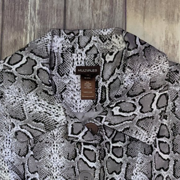 Multiples Snake Print Jacket - Picture 3 of 5